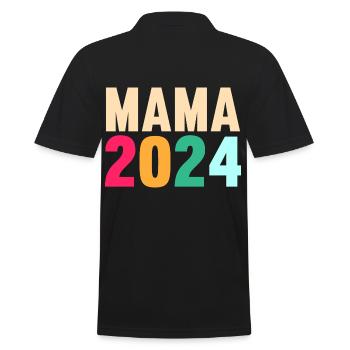Maman à venir 2024 - Polo Homme - noir - Dos - Kai (181cm)