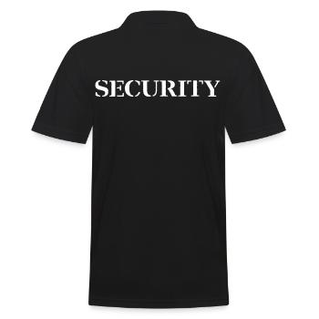 Security - Polo Homme - noir - Dos - Kai (181cm)