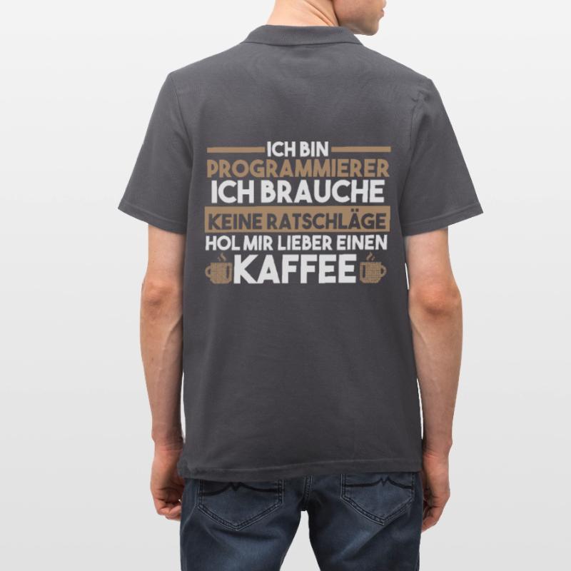 Programmieren Kaffee Entwickler Coder Programmiere Männer Poloshirt