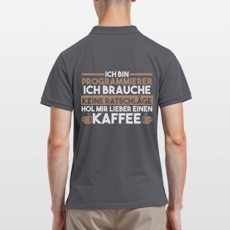 Programmieren Kaffee Entwickler Coder Programmiere Männer Poloshirt