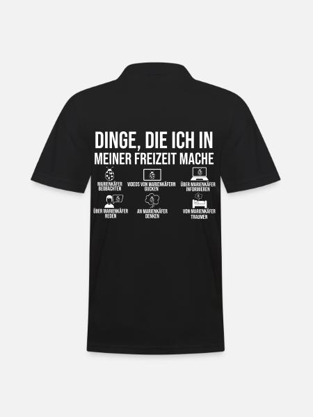 Marienkäfer - Männer Poloshirt - Schwarz