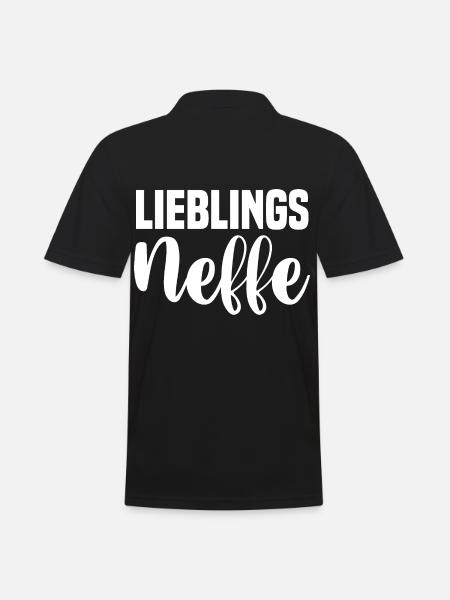 Neffe - Männer Poloshirt - Schwarz