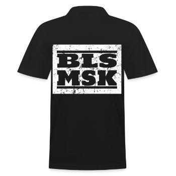 Kapelle Chor, Orchester, Zubehör, Blasmusik - Männer Poloshirt - Schwarz - Hinten - Kai (181cm)