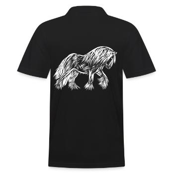 Cheval - Polo Homme - noir - Dos - Kai (181cm)