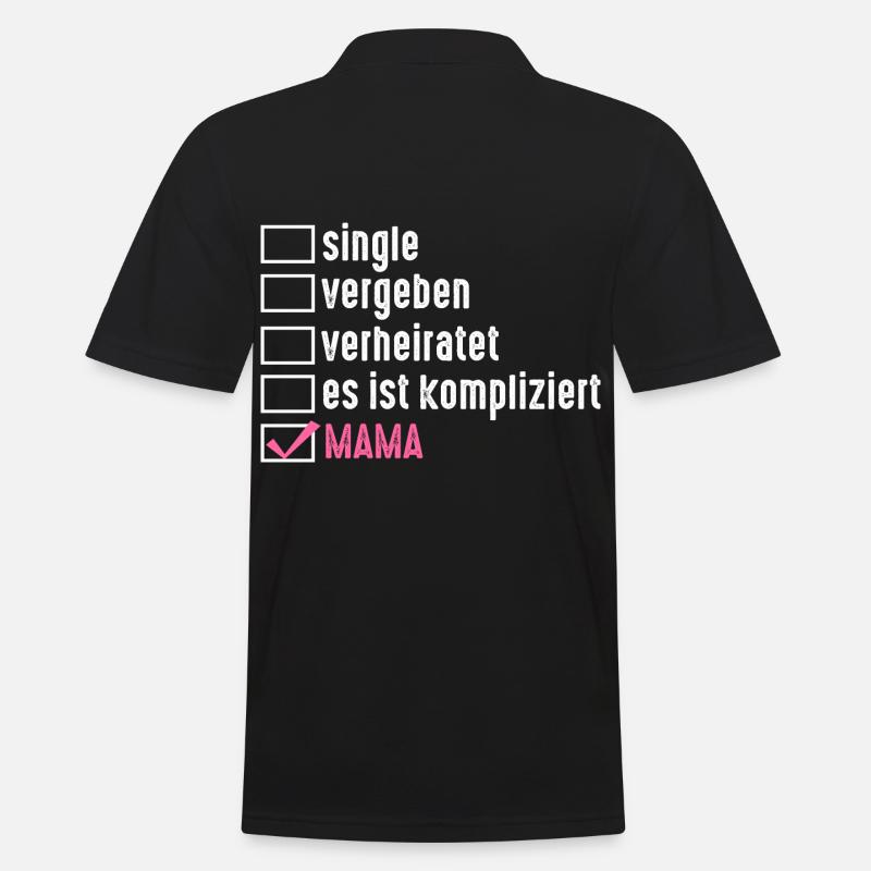 Mutter Mama - Männer Poloshirt - Schwarz