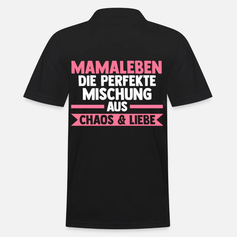 Mutter Mama - Männer Poloshirt - Schwarz