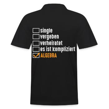Mathematik Mathe Rechnen Algebra - Männer Poloshirt - Schwarz - Hinten - Kai (181cm)