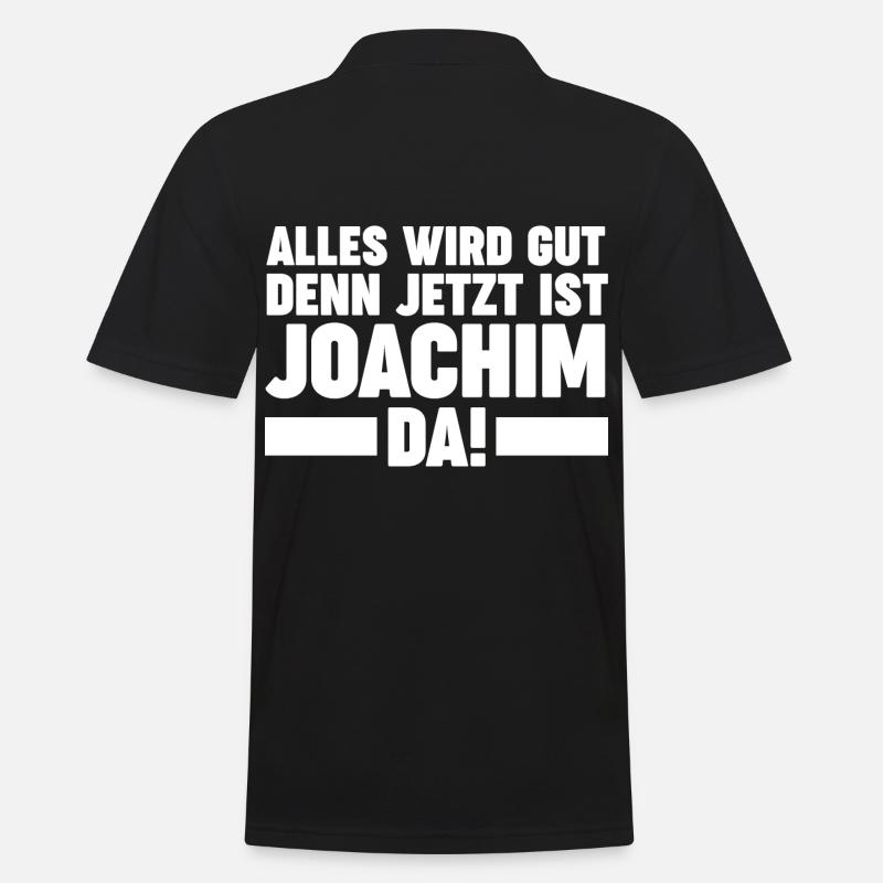Joachim - Männer Poloshirt - Schwarz
