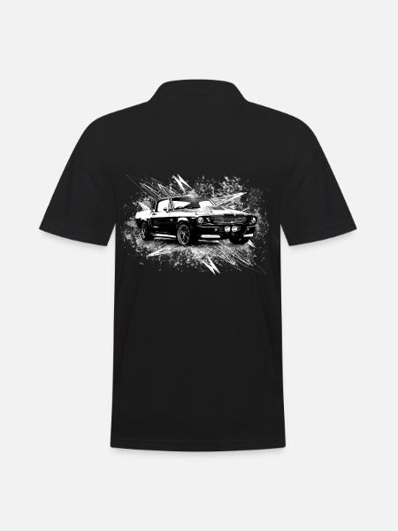 Muscle Car - Männer Poloshirt - Schwarz
