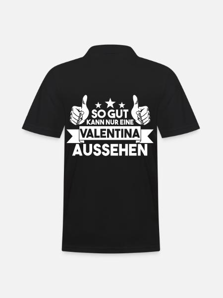 Valentina - Männer Poloshirt - Schwarz