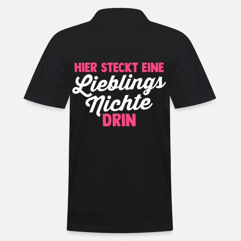 Nichte - Männer Poloshirt - Schwarz