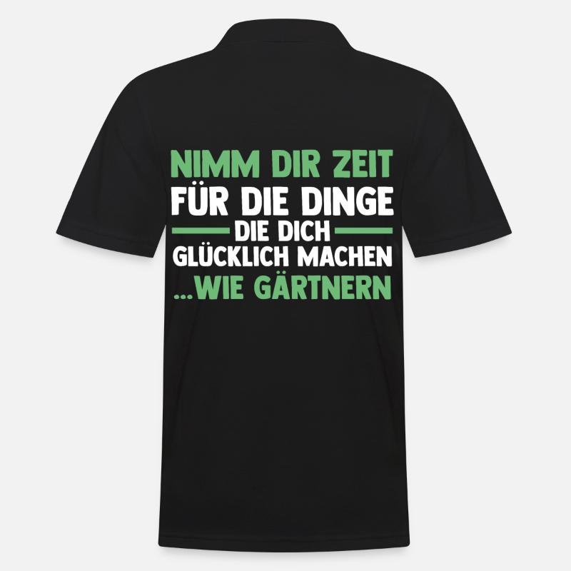 Gartenarbeit Hobbygärtner Gärtner Garten - Männer Poloshirt - Schwarz