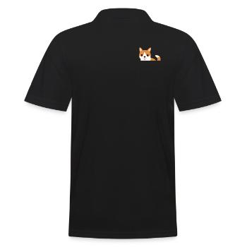 Taschen-Hund lustige Bilder - Männer Poloshirt - Schwarz - Hinten - Kai (181cm)