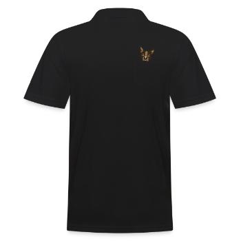 Taschen-Rehpinscher lustige Bilder - Männer Poloshirt - Schwarz - Hinten - Kai (181cm)