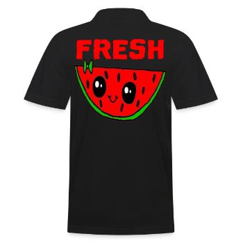 Pastèque MELONE Love - Polo Homme - noir - Dos - Kai (181cm)