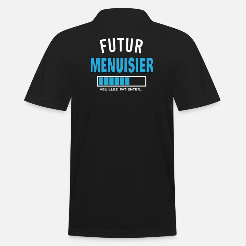 futur MENUISIER - Polo Homme - noir