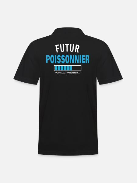 futur POISSONNIER - Polo Homme - noir