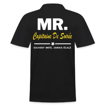 MR. souvent imité, égalé Capitaine De Soirée - Polo Homme - noir - Dos - Kai (181cm)