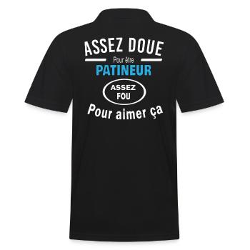 Assez doue pour etre PATINEUR - Polo Homme - noir - Dos - Kai (181cm)