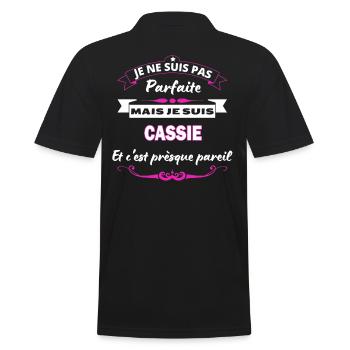 je ne suis pas Parfaite Cassie - Polo Homme - noir - Dos - Kai (181cm)