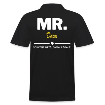 MR. souvent imité, jamais égalé Daim - Polo Homme - noir - Dos - Kai (181cm)