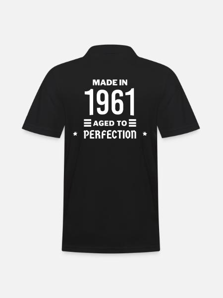 Perfekt gealtert 1961 - Männer Poloshirt - Schwarz