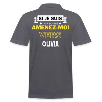 si je suis trop bourré amenez moi vers Olivia - Polo Homme - charbon - Dos - Nico (186cm)