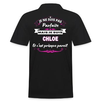 je ne suis pas Parfaite Chloe - Polo Homme - noir - Dos - Kai (181cm)