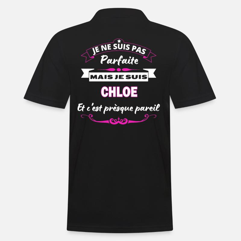 je ne suis pas Parfaite Chloe - Polo Homme - noir