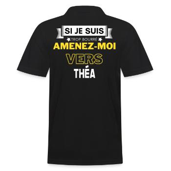 si je suis trop bourré amenez moi vers Théa - Polo Homme - noir - Dos - Kai (181cm)