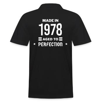 Made in aged to perfection 1978 - Polo Homme - noir - Dos - Kai (181cm)