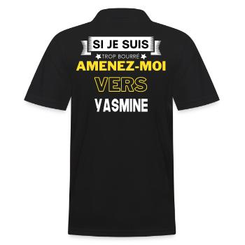 si je suis trop bourré amenez moi vers Yasmine - Polo Homme - noir - Dos - Kai (181cm)