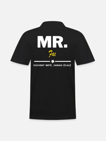 MR. souvent imité, jamais égalé Fac - Polo Homme - noir