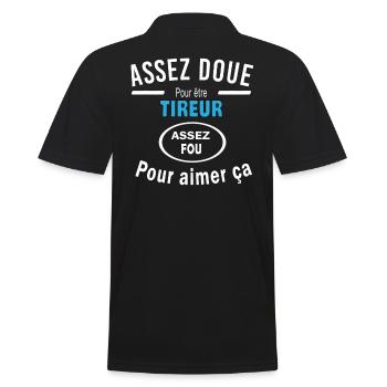 Assez doue pour etre TIREUR - Polo Homme - noir - Dos - Kai (181cm)