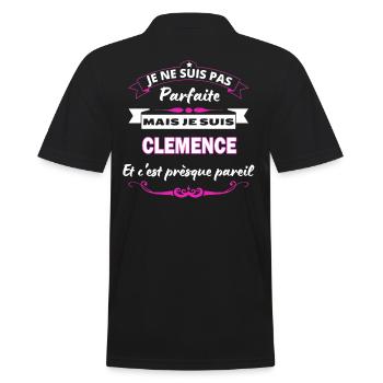 je ne suis pas Parfaite Clemence - Polo Homme - noir - Dos - Kai (181cm)