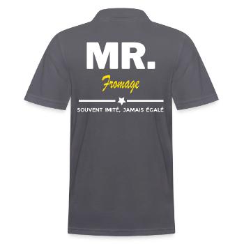 MR. souvent imité, jamais égalé Fromage - Polo Homme - charbon - Dos - Nico (186cm)