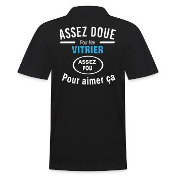 Assez doue pour etre VITRIER - Polo Homme - noir - Dos - Kai (181cm)