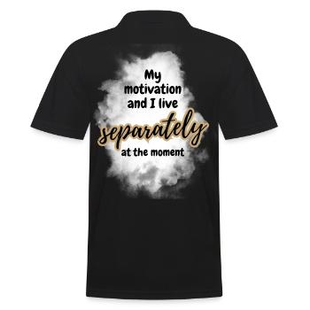 ATTITUDE POSITIVE ÉTAT D’ Motivation - Polo Homme - noir - Dos - Kai (181cm)