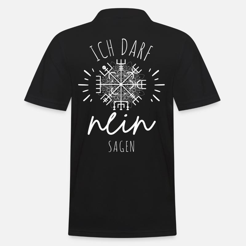 Wegweiser MOTIVATION - Vegvisir - Männer Poloshirt - Schwarz