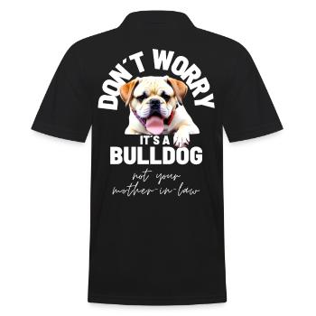 NE VOUS INQUIÉTEZ PAS... Bulldog Bulldog Bulldogs - Polo Homme - noir - Dos - Kai (181cm)