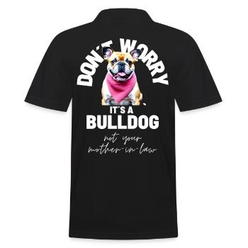 NE VOUS INQUIÉTEZ PAS... Bulldog Bulldog Bulldogs - Polo Homme - noir - Dos - Kai (181cm)