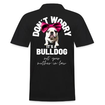NE VOUS INQUIÉTEZ PAS... Bulldog Bulldog Bulldogs - Polo Homme - noir - Dos - Kai (181cm)