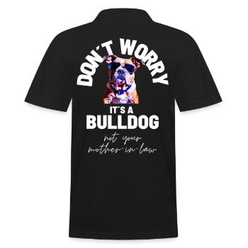 NE VOUS INQUIÉTEZ PAS... Bulldog Bulldog Bulldogs - Polo Homme - noir - Dos - Kai (181cm)