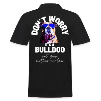 NE VOUS INQUIÉTEZ PAS... Bulldog Bulldog Bulldogs - Polo Homme - noir - Dos - Kai (181cm)