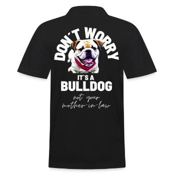 NE VOUS INQUIÉTEZ PAS... Bulldog Bulldog Bulldogs - Polo Homme - noir - Dos - Kai (181cm)