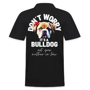 NE VOUS INQUIÉTEZ PAS... Bulldog Bulldog Bulldogs - Polo Homme - noir - Dos - Kai (181cm)