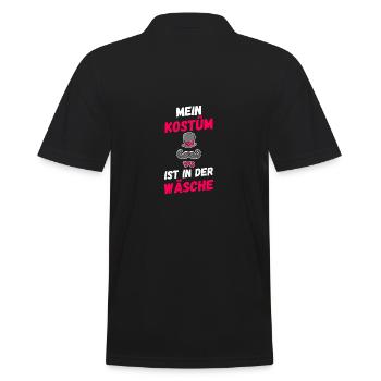 Karnevalskostüm Fasching Karneval - Männer Poloshirt - Schwarz - Hinten - Kai (181cm)