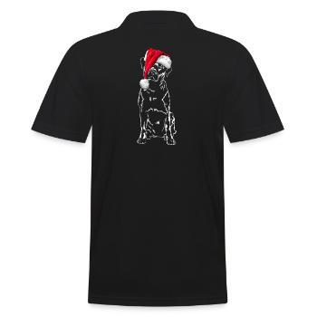 Santa LABRADOR Chiens de Noël Labbi Wilsigns - Polo Homme - noir - Dos - Kai (181cm)