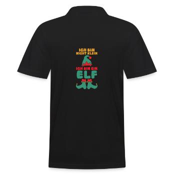 Weihnachtsmann Weihnachten Weihnachtsfest Elf - Männer Poloshirt - Schwarz - Hinten - Kai (181cm)