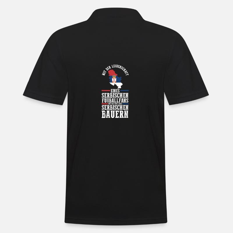 Serben Serbisch Serbien - Männer Poloshirt - Schwarz